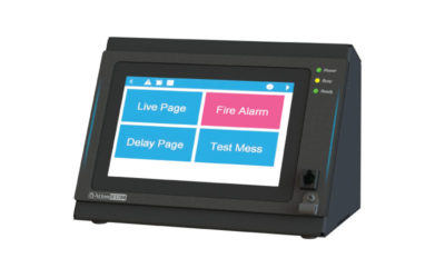 AtlasIED Launches New IED570C-H GLOBALCOM® Digital Communication Station with High Definition Touch Screen for Pre-programmed Boarding Sequences