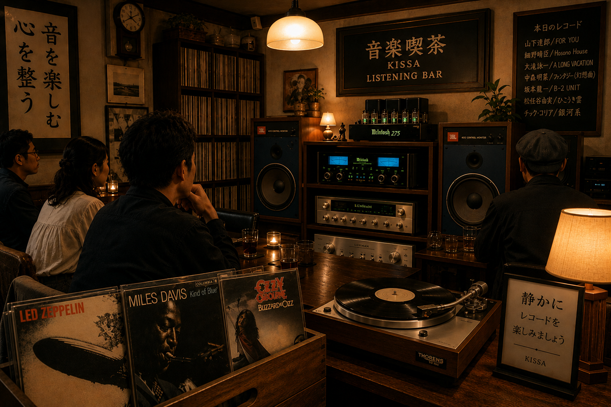 Japanese Kissa Listening Bars, communal listening
